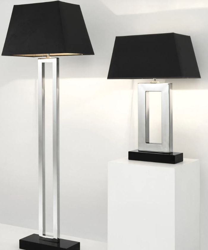 Floor Lamp Arlington nickel finish incl shade