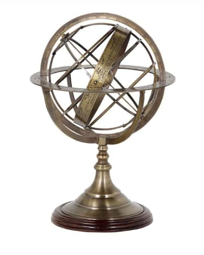 Globe brass finish L