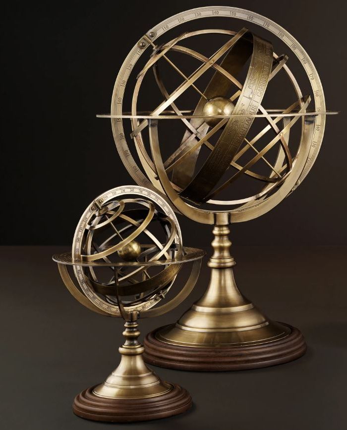 Globe brass finish L