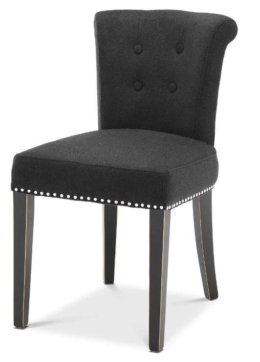 Dining Chair Key Largo black cashmere NEW
