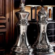Chess King & Queen aluminium