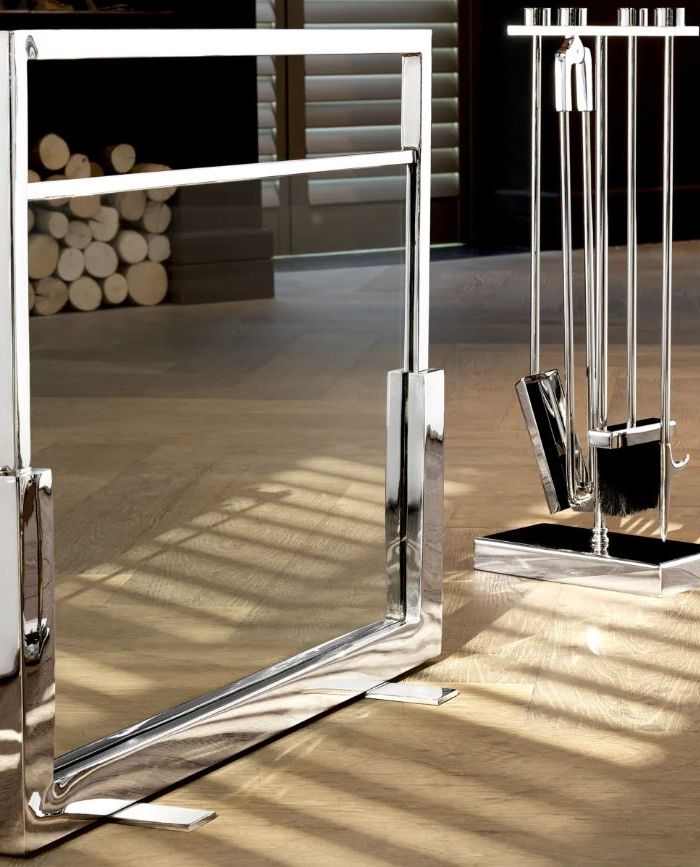Fire Screen Ramor nickel finish