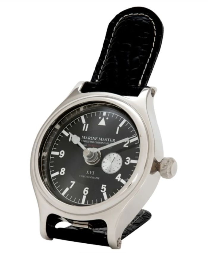 Clock Marine Master nickel finish