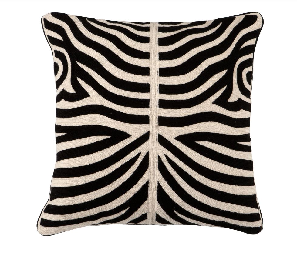 Pillow Zebra Black 50x50cm