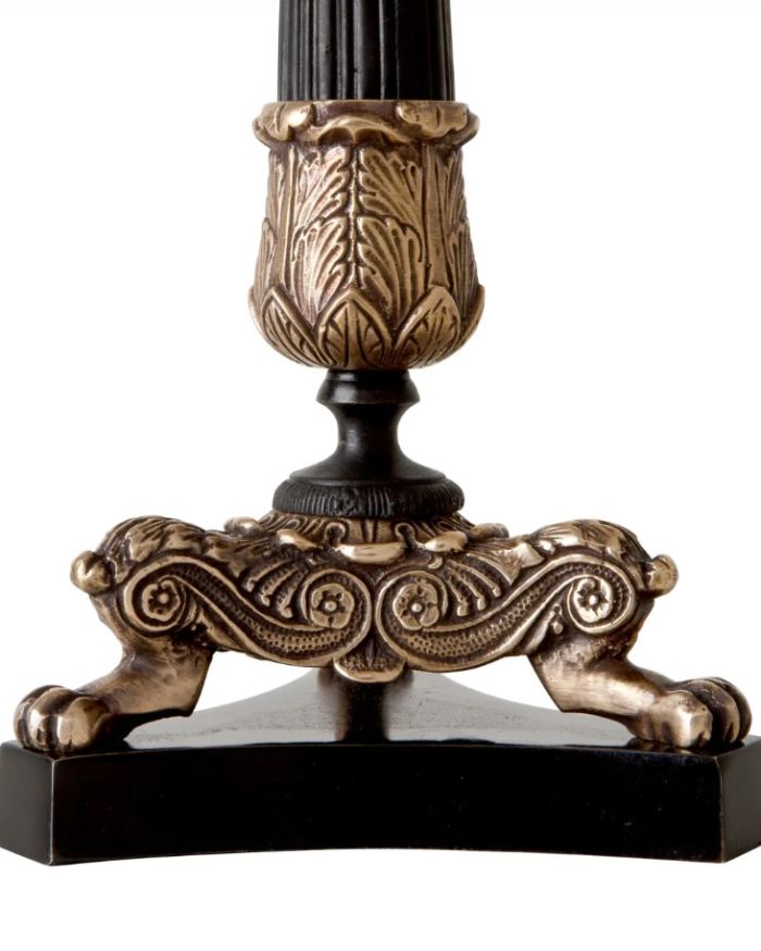 Candle Holder Perignon vintage brass finish