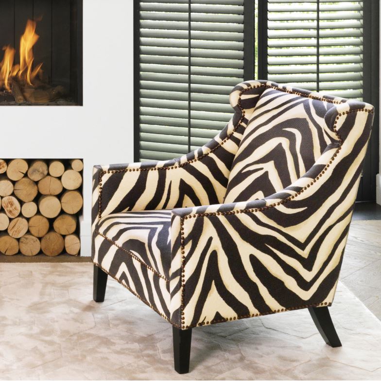 Chair Jenner zebra print