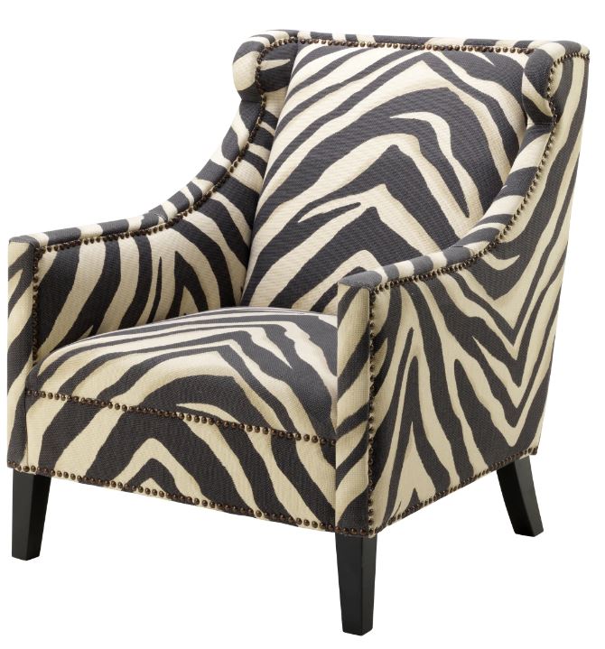 Chair Jenner zebra print