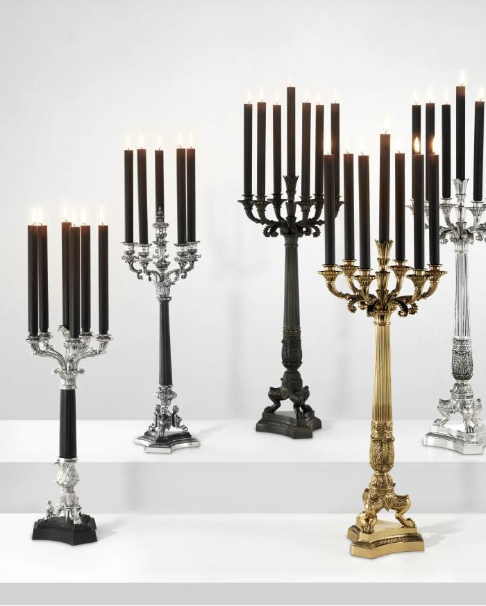 Candle Holder Jefferson polished brass finish