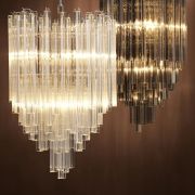 Chandelier Salerno smoke glass