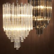 Chandelier Salerno clear glass