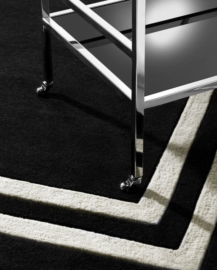 Carpet Celeste black & off white 2x3m