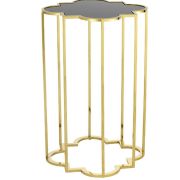 Side Table Concentric gold finish set of 2