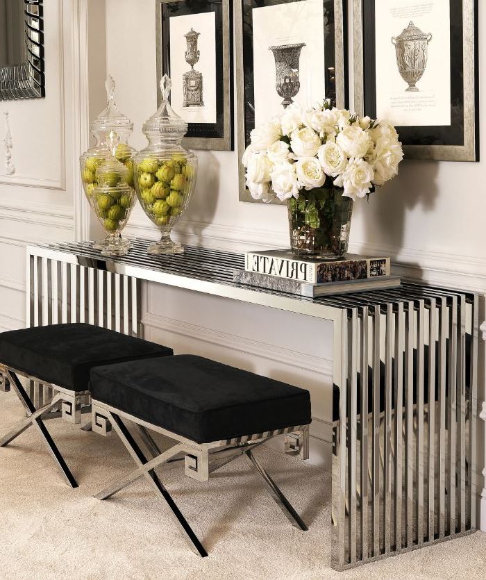 Stool Okura black velvet