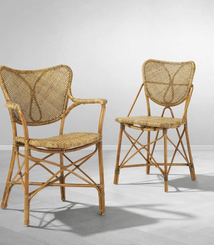 Chair Colony with arm honey finish