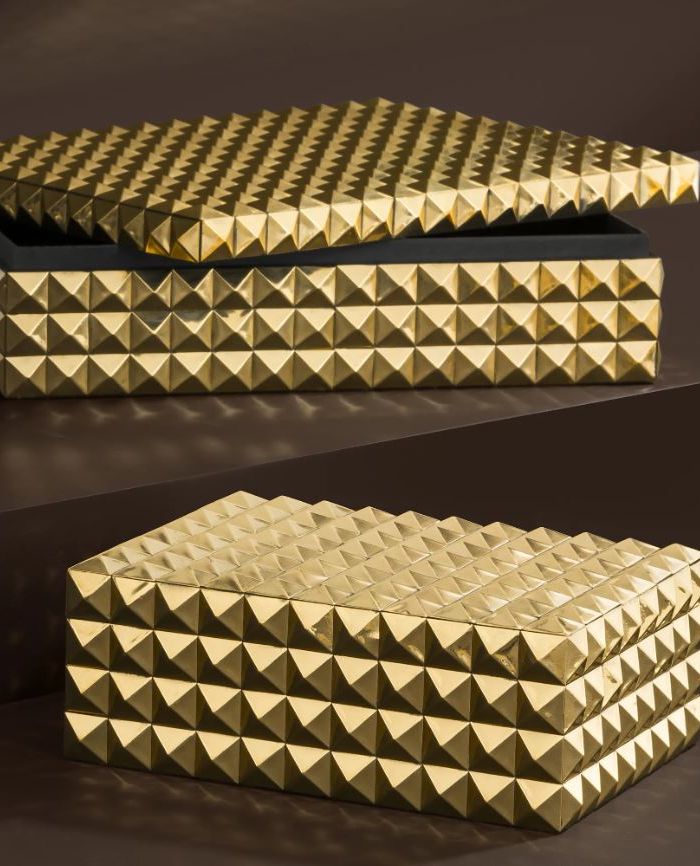 Box Vivi?nne gold finish L