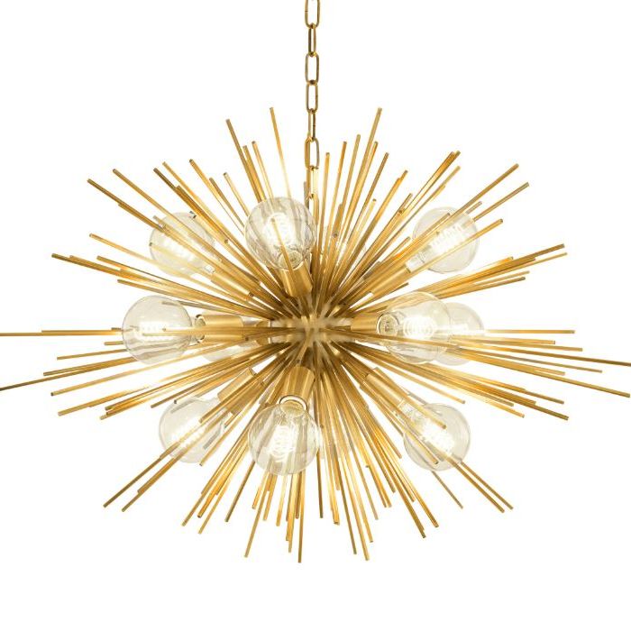 Chandelier Boivin matte brass finish