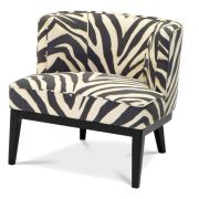 Chair Baldessari zebra print