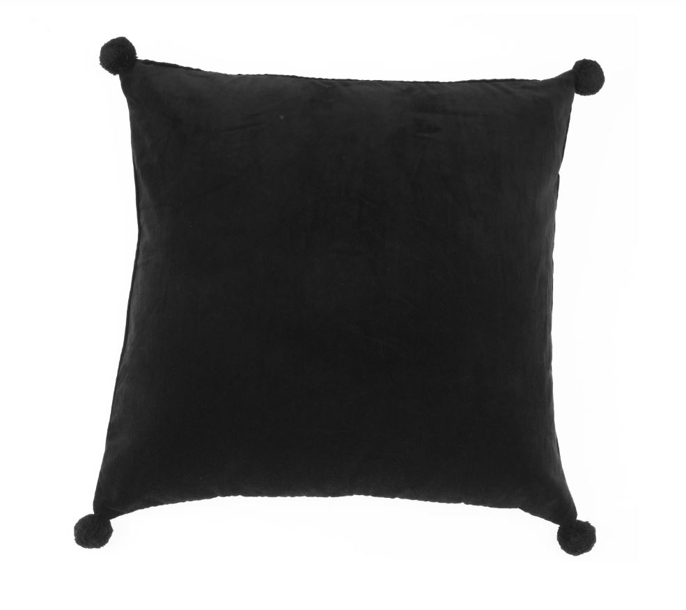 Pillow Lacombe black velvet 60 x 60 cm