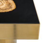 Side Table Villi?rs matte gold finish