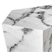 Coffee Table Prudential set of 3 white faux marble