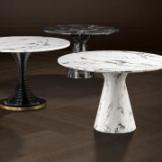 Dining Table Turner white faux marble