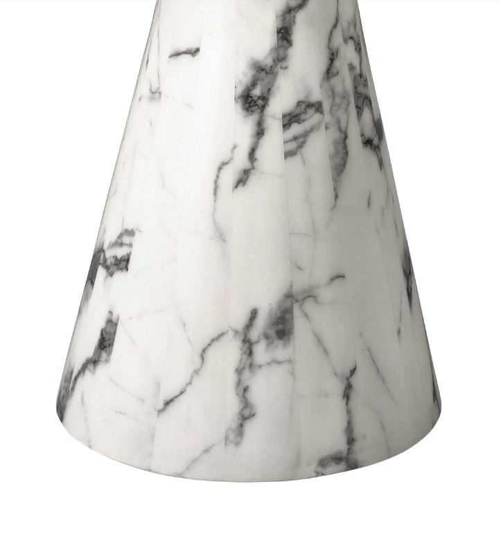 Dining Table Turner white faux marble