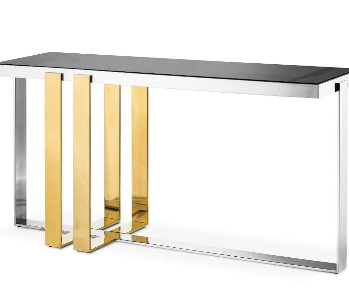 Console Table Belgo polished ss | gold finish