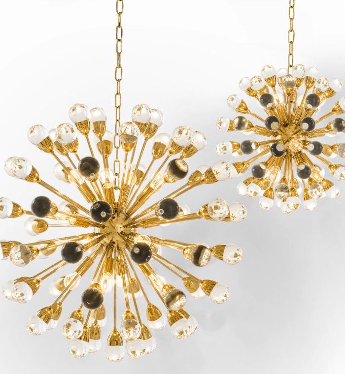 Chandelier Antares ? 50 cm gold finish