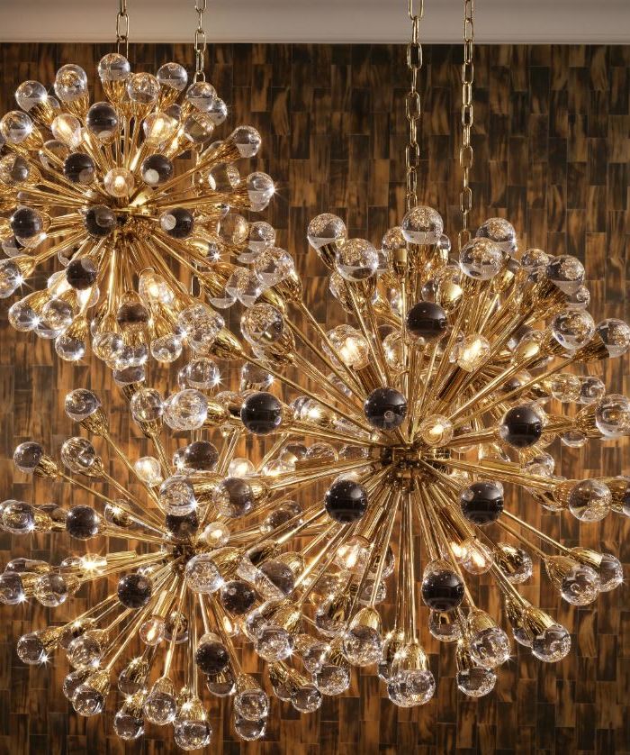 Chandelier Antares ? 75 cm gold finish