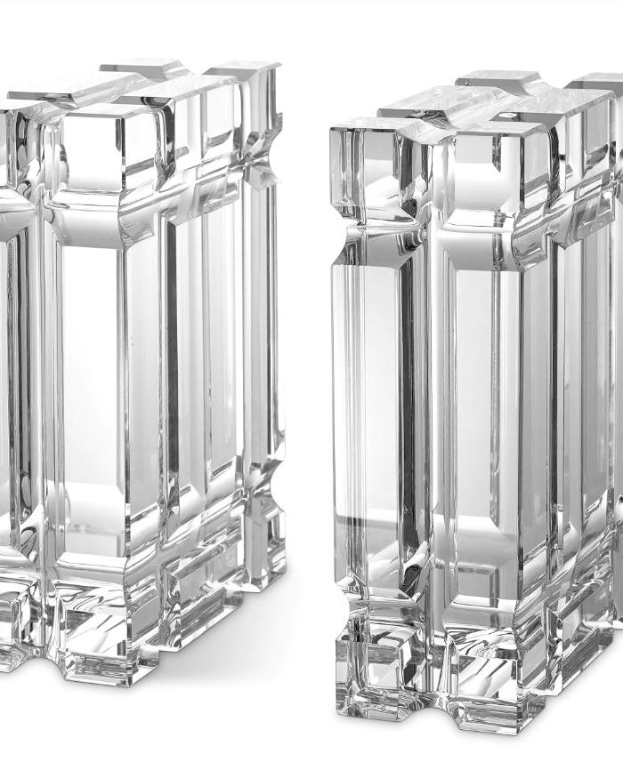Bookend Linea crystal set of 2