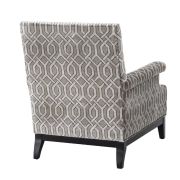 Chair Goldoni trellis grey velvet