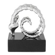 Bookend Ibex nickel finish set of 2