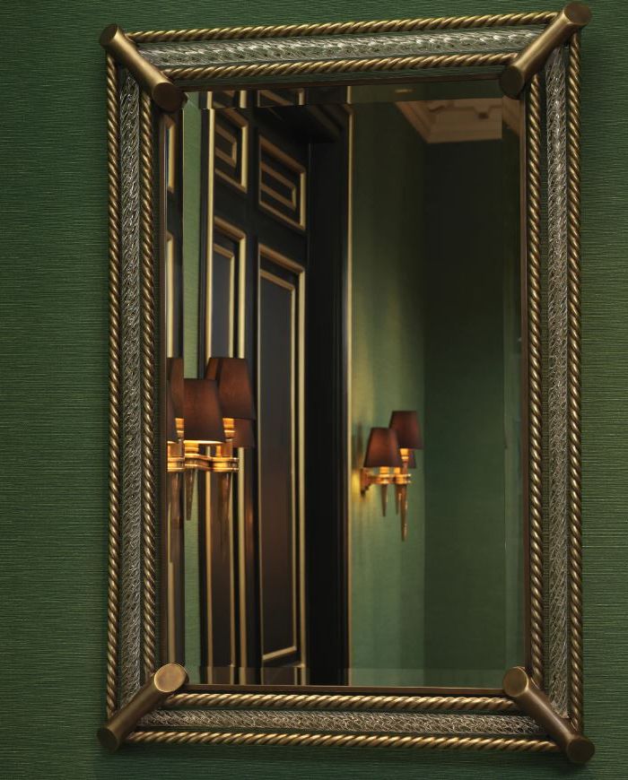 Mirror Cantoni vintage brass finish