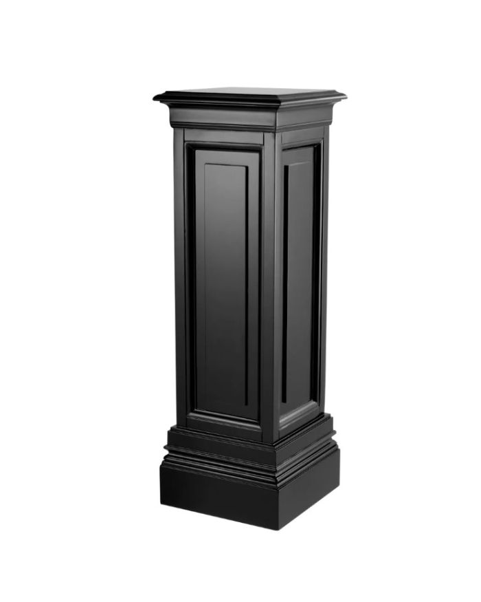 Column Salvatore waxed black finish 100cm