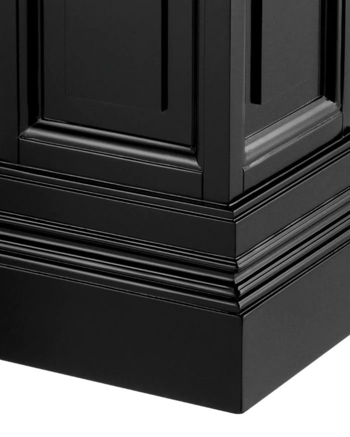 Column Salvatore waxed black finish 100cm