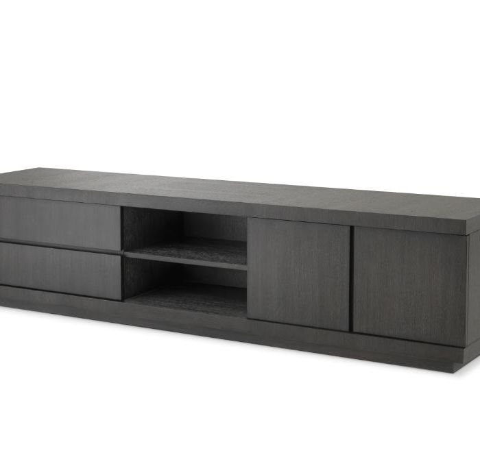 TV Cabinet Crosby charcoal grey finish