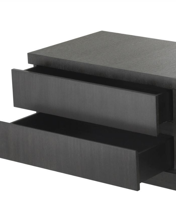 TV Cabinet Crosby charcoal grey finish