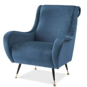 Chair Giardino blue velvet