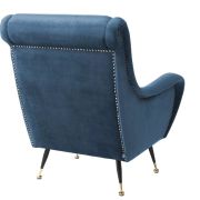 Chair Giardino blue velvet