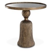 Side Table Fiocchi antique gold finish
