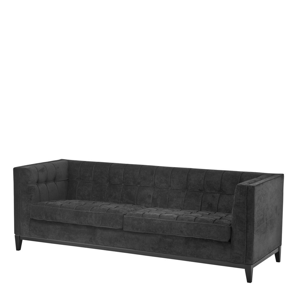 Sofa Virginia black velvet