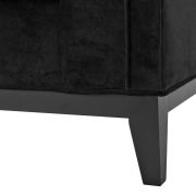 Sofa Virginia black velvet