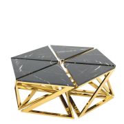 Coffee Table Cosmos set of 6 gold finish
