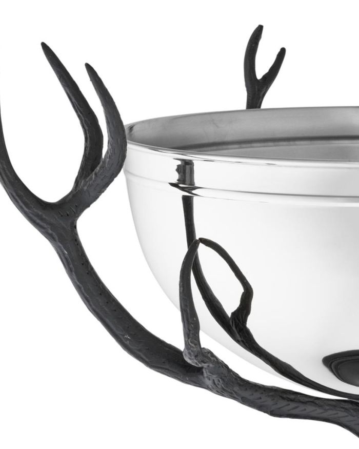 Bowl Charles on base nickel finish