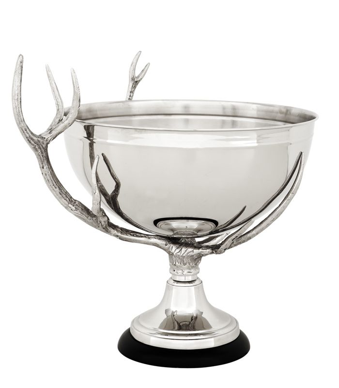 Bowl Charles on base gunmetal/nickel finish