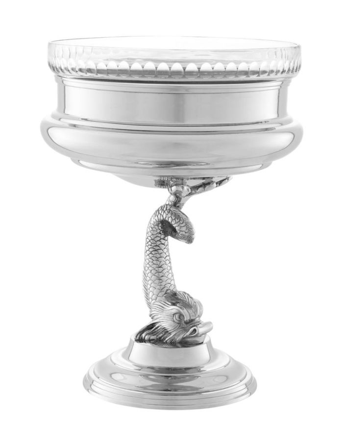 Bowl Flipper Delphine nickel finish