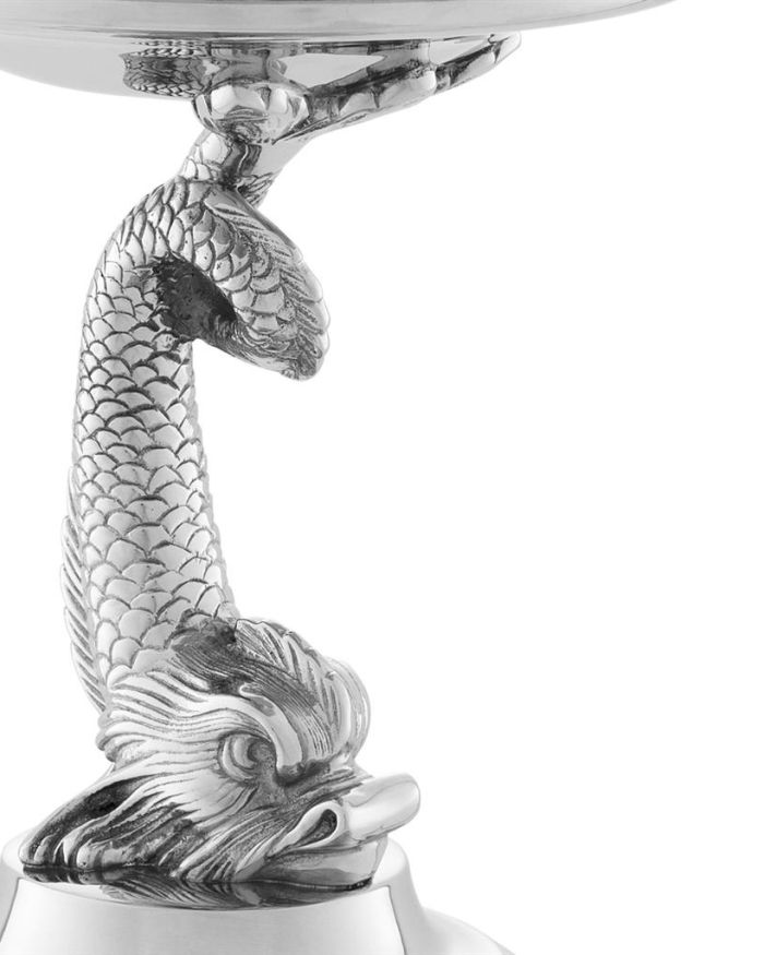 Bowl Flipper Delphine nickel finish