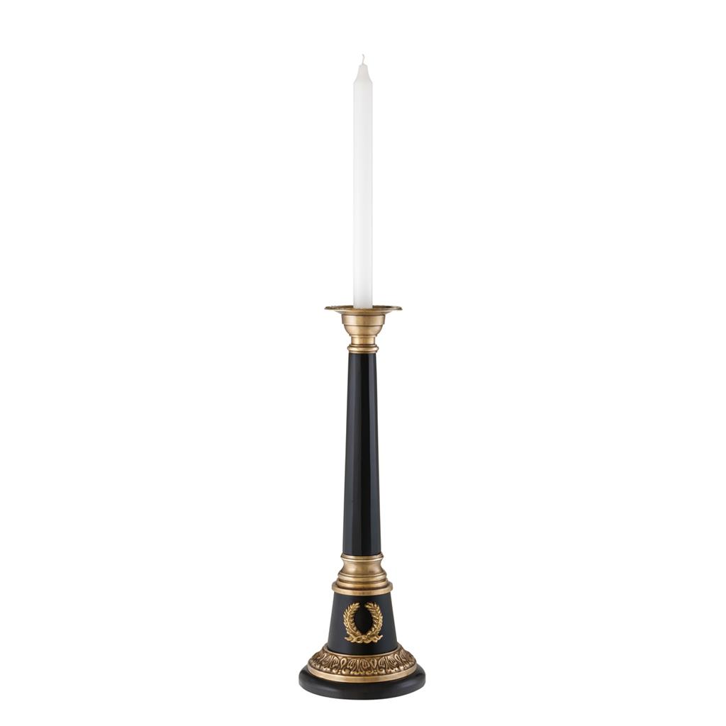 Candle Holder Sophia vintage brass/black finish S
