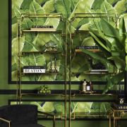 Cabinet Liza Minnelli Gold finish | smoke glass 90 x 32 x H. 230 cm