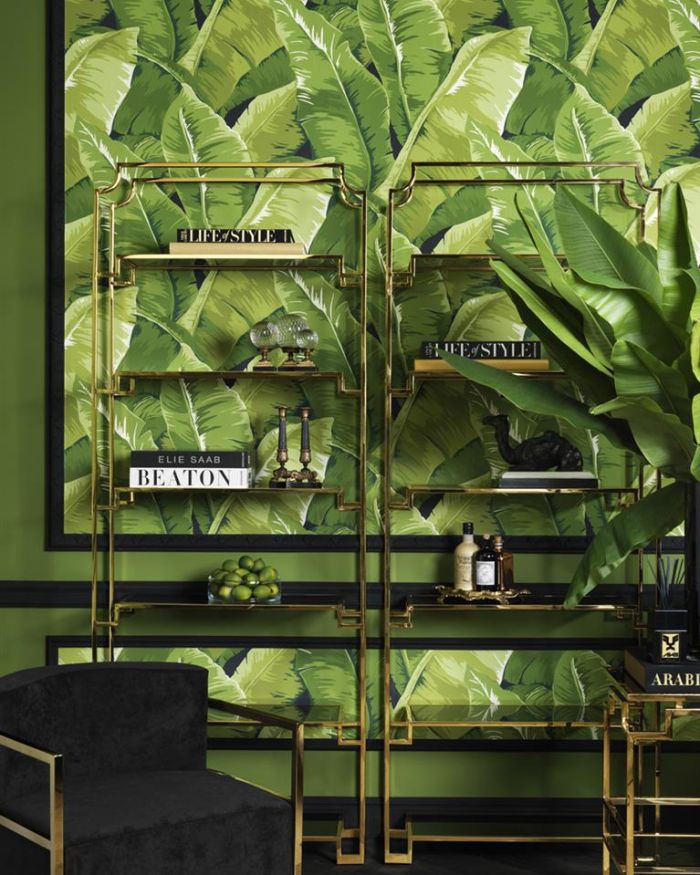 Cabinet Liza Minnelli Gold finish | smoke glass 90 x 32 x H. 230 cm